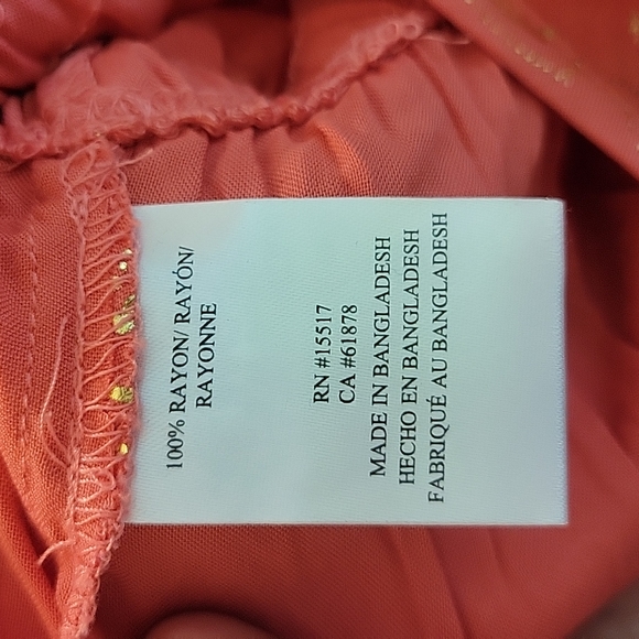 Penelope Mack Coral/Gold Pant Outfit, Girls Size 5, Excellent Condition! - Picture 7 of 8